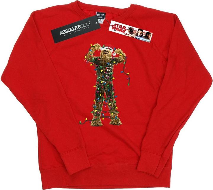 Star Wars Chewbacca Christmas Lights Sweatshirt (L)