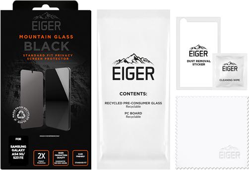 Produktbild Eiger Mountain Glass Black (1 Stück, Samsung Galaxy S23 FE, Samsung Galaxy A54 5G)