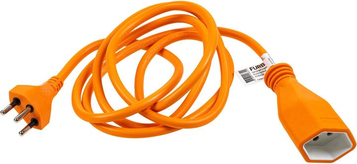 Actual product image Furber.power Extension cable T13-T12 1.8 m Orange (1.80 m, Type 13, Type 12)