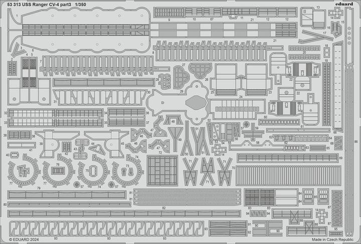 Image du produit Eduard USS Ranger CV-4 part 3 1/350