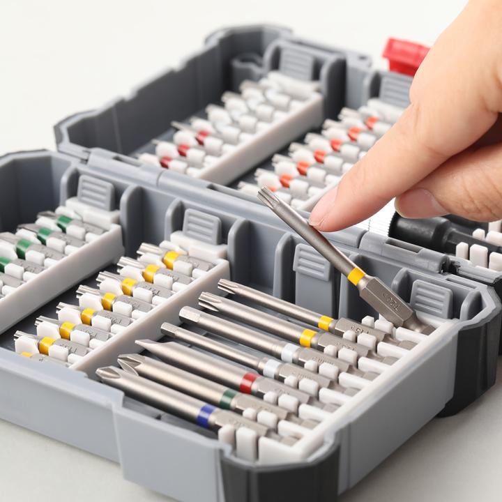 Actual product image Bosch Professional Zubehör Screwdriver bit set, 45 pieces (Cross Phillips PH 1", Cross Phillips PH 2", Cross Phillips PH 3", Cross Pozidriv PZ 1", Cross Pozidriv PZ 2", Cross Pozidriv PZ 3", Hexagonal (hexagonal) 3", Hexagonal (hexagonal) 4", Hexagonal (hexagonal) 5", Hexagonal (hexagonal) 6")