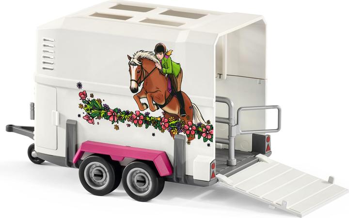 Actual product image Schleich Pick-up with horse trailer