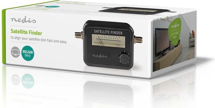 Actual product image Nedis Satellite signal strength 950-2400 MHz Input sensitivity: 83 dB Output level: 102 dBuV Schw