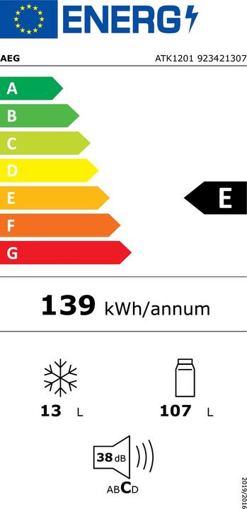 Etichetta energetica AEG ATK1201 (120 l)