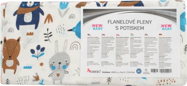 Produktbild New Baby Flanellwindeln mit Aufdruck 70x80 cm 10 Stück (70 cm, 80 cm)