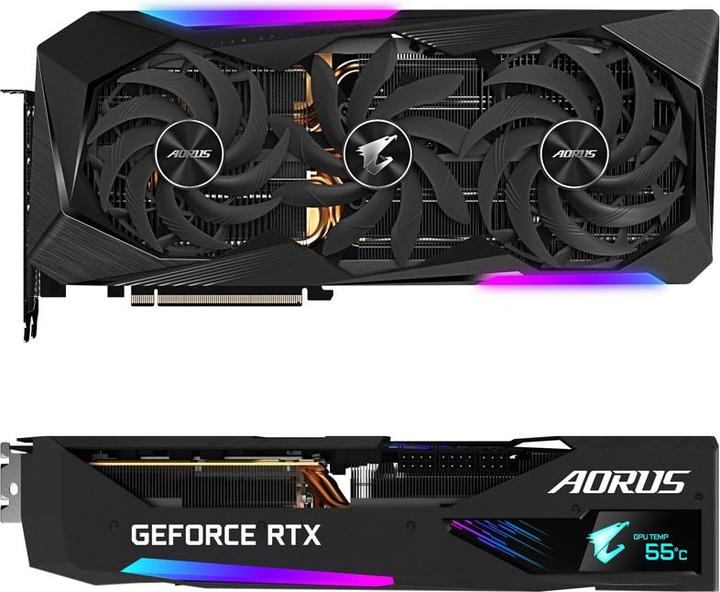 Actual product image Gigabyte GeForce RTX 3070 Ti Aorus Master (8 GB)