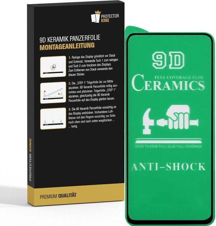 Actual product image Protectorking 3x Ceramic-Glass Full Cover HD Klar (3 Piece, Mi 10 Lite)