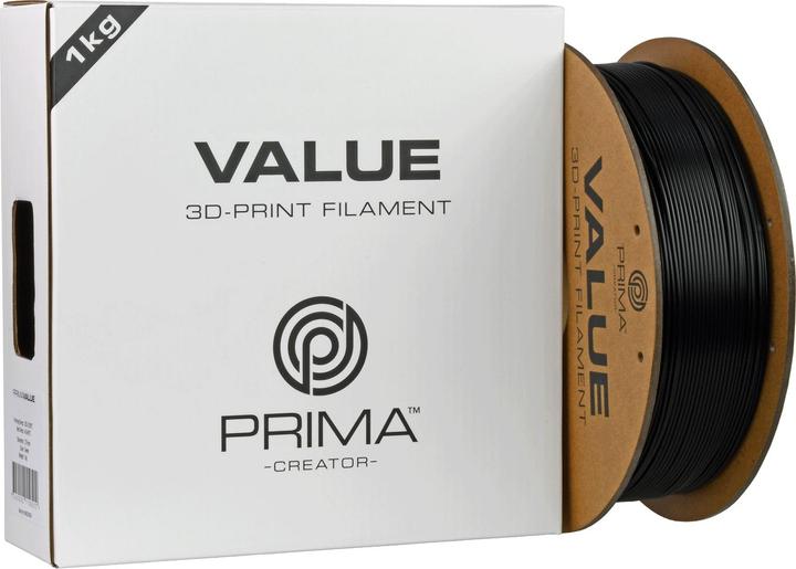 Actual product image Prima Creator PrimaValue ABS -filamentti 3D -tulostimeen,, musta (ABS, 1.75 mm, 1040 g, Black)