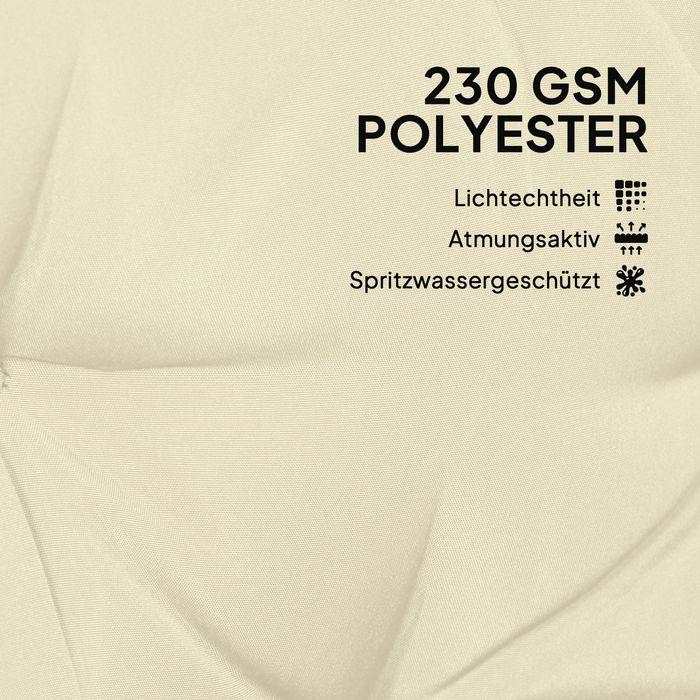 Produktbild Swisshandel24 3 Sitzer Bankauflage 180x110x8 cm Beige+Schwarz