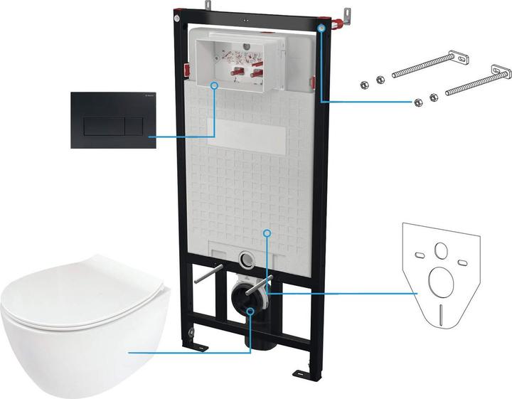 Produktbild Deante 6-in-1 Unterputz-WC-Set