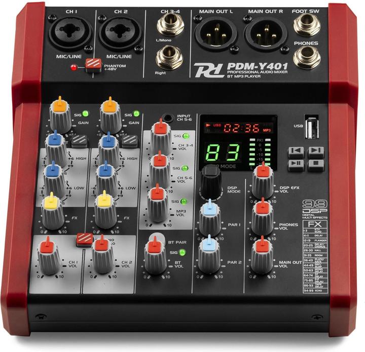 Image du produit Power Dynamics Table de mixage PDM-Y401 (Studio et mixeur live)
