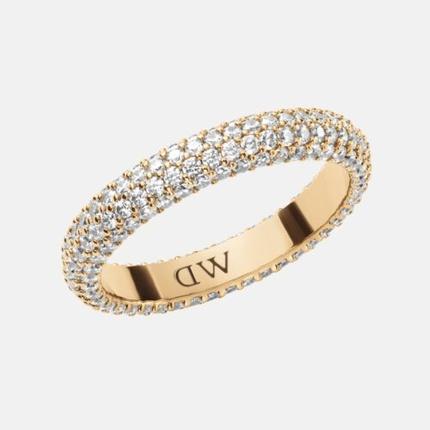 Daniel Wellington Sparkling Gold Plated PavÃ© Crystal Ring DW0040064 - Circuit: 58mm (58)