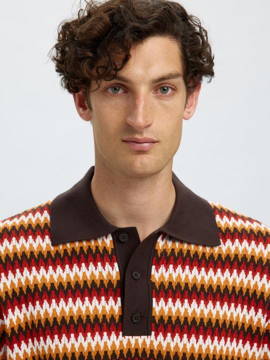 Actual product image Selected Homme Kurzärmeliges Polohemd aus Strick (L)