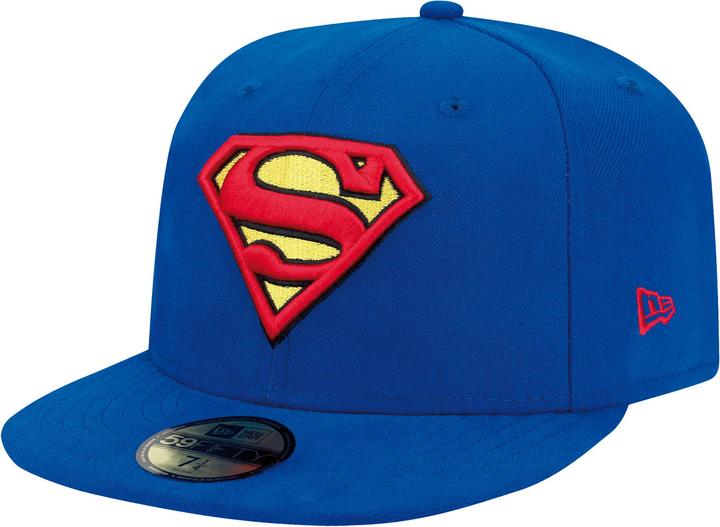 New Era 59FIFTY Cap - SUPERMAN blau / rot / gelb - 7 1/8 (7 1/8)