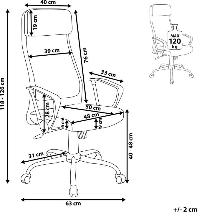 Actual product image Beliani Pioneer Ii