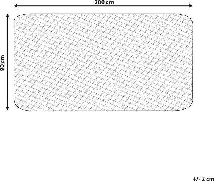 Actual product image Beliani Cotton mattress protector 90 x 200 cm MANASLU (90 x 200 cm)