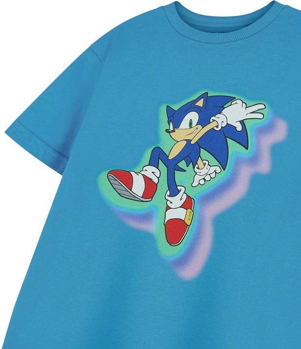 Immagine prodotto Sonic The Hedgehog Glow Trio Maglietta Maniche Corte Ragazzi (146, 152)