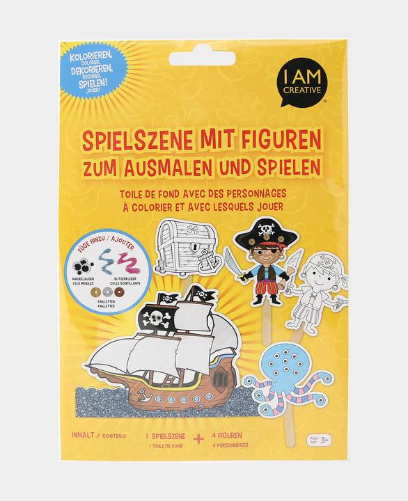 Actual product image I Am Creative I AM CREA doll play MAA4087.5 Pirate, paper, 5pcs.
