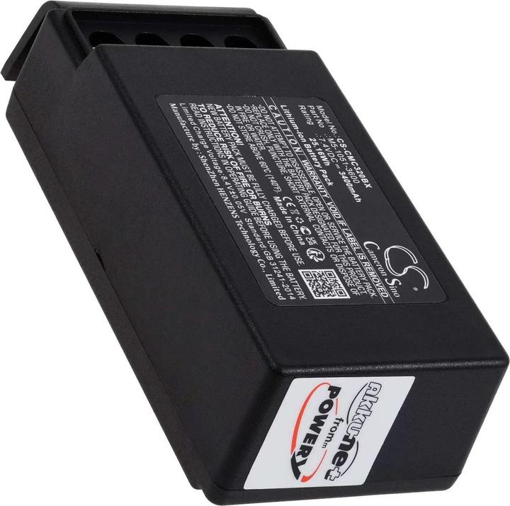 Actual product image AccuCell Battery Cavotec MC-3000,MC-3, type M5-1051-3600, only 2 contacts (7.40 V, 3400 mAh)