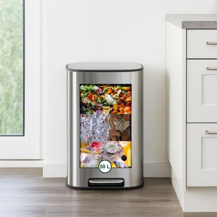 Produktbild Relaxdays Mülleimer Küche Edelstahl 50 Liter (50 l)