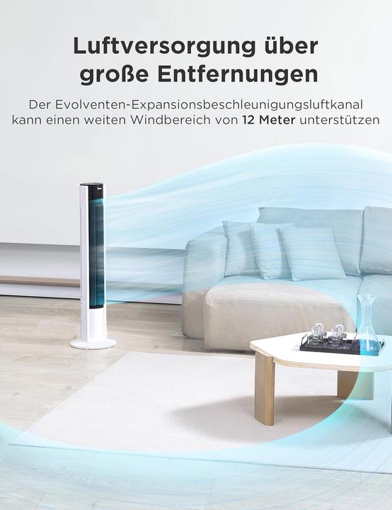 Actual product image Midea Turmventilator mit Fernbedienung und Timer (45 dB)