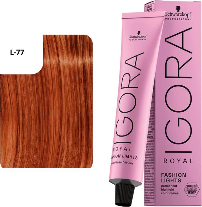 Immagine prodotto Schwarzkopf Professional Igora Royal Fashion Lights - L-77 Copper (L-77 Rame)