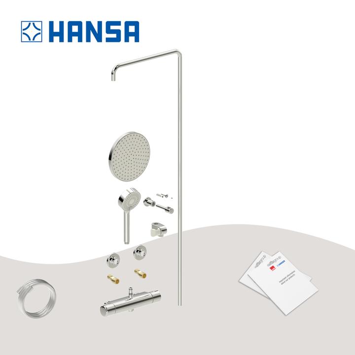 Actual product image Hansa Micra shower system with thermostat chrome