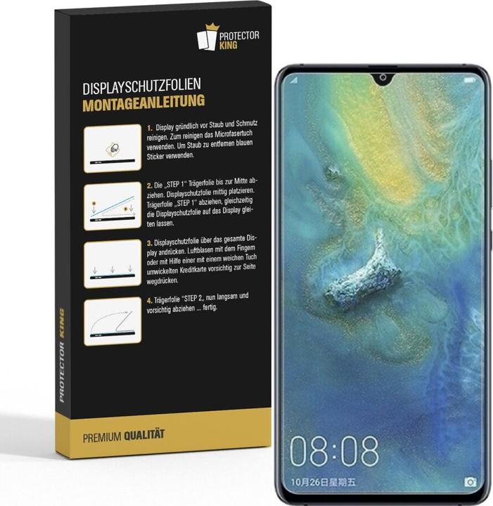 Actual product image Protectorking 2x Panzerfolie Anti-Shock HD Klar (2 Piece, Mate 20)