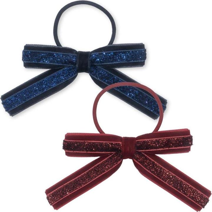 Immagine prodotto Konges Slojd 2Confezioni di velluto con fiocco per capelli Blazer (Elastico per capelli)