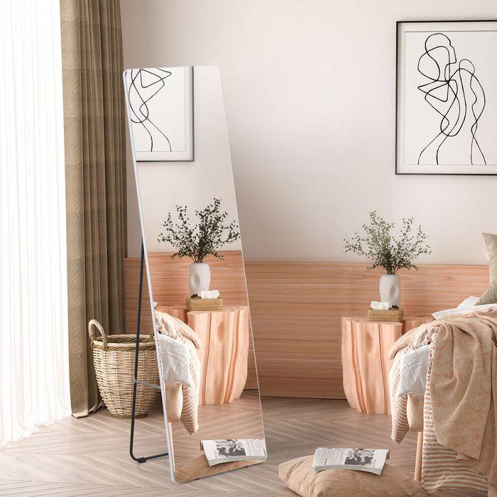 Produktbild Swisshandel24 Standspiegel, Ganzkörperspiegel mit Ständer, 45 x 160 cm Wandspiegel, Garderobenspiegel, Ankleidespi (37 x 158.5 cm)