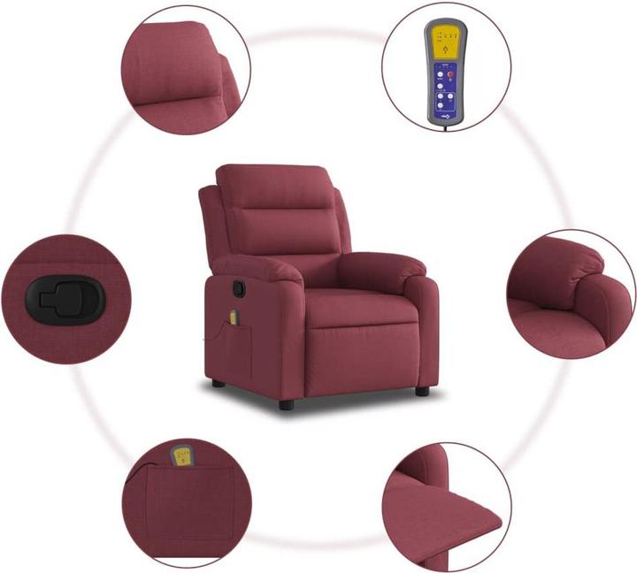 Actual product image VidaXL Fabric massage chair