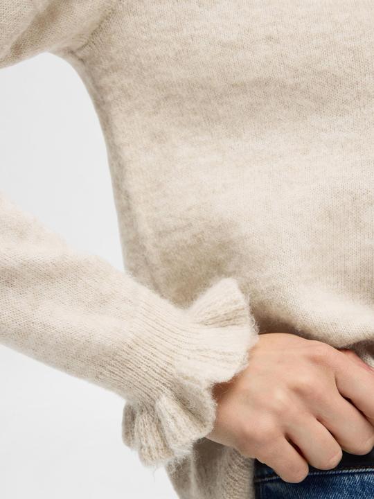 Produktbild Selected Femme Rüschenärmel Strickpullover (XL)