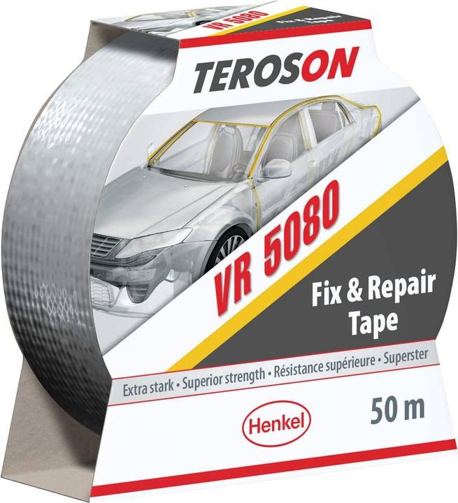 Teroson VR 5080 50M EGFD 801378 Adhesive tape Grey (L x W) 50 m x 50 mm 50 m (50 mm)