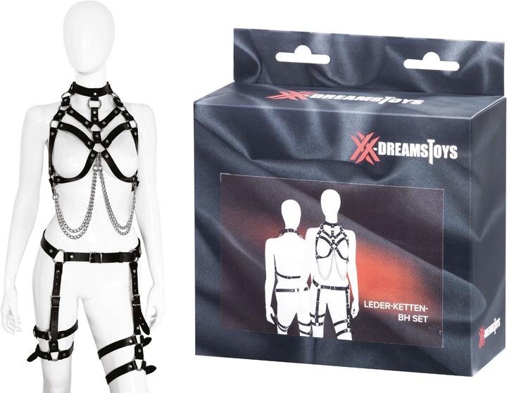 Produktbild XXdreamSToys Leder-Ketten-Body BH-Set