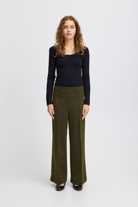 Actual product image Ichi 's trousers ihkate jacquard pa9 (XS)