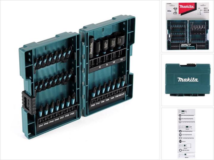Produktbild Makita Bit-Set (Kreuz Phillips PH M2, Innensechsrund TX M20, Innensechsrund TX M25, Kreuz Phillips PH M1, Innensechsrund TX M15, Kreuz Pozidriv PZ M3, Innensechsrund TX M30, Kreuz Phillips PH M3, Kreuz Pozidriv PZ M2, Kreuz Pozidriv PZ M1)