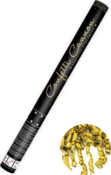 Actual product image Partydeco Confetti Cannon - 60cm - Metallic - Streamers - Gold