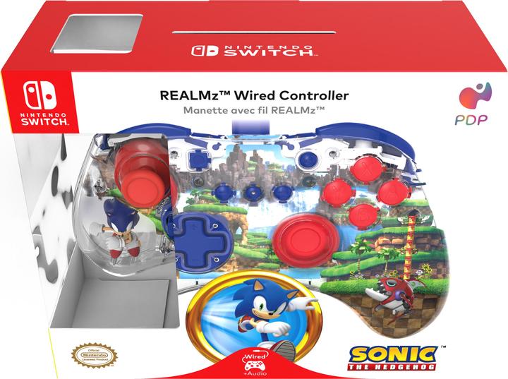 Actual product image PDP Realmz Wired Controller - Sonic Green Hill (Switch OLED, Switch)