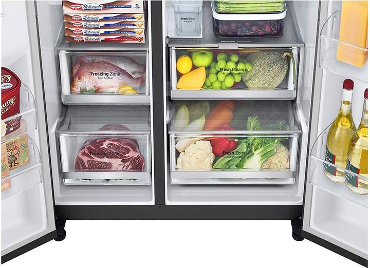 Actual product image LG Side by Side refrigerator GSLV91MCAD WxHxD 913 x 1790 x 735 mm (635 l)