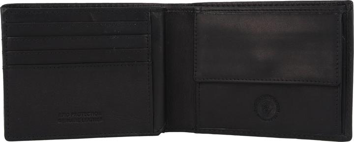 Produktbild Greenburry Pure Black Geldbörse RFID Schutz Leder 13 cm