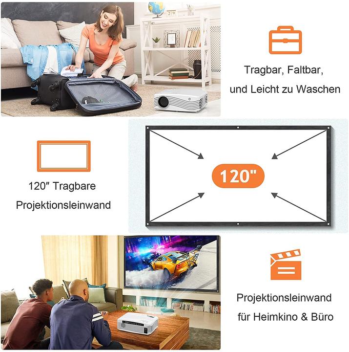 Actual product image DrQQ 5G Full HD Wifi Projector