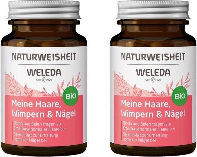 Actual product image Weleda NATURAL WISDOM My Hair Eyelashes & Nails Caps (92 Piece, Capsules, 251 g)
