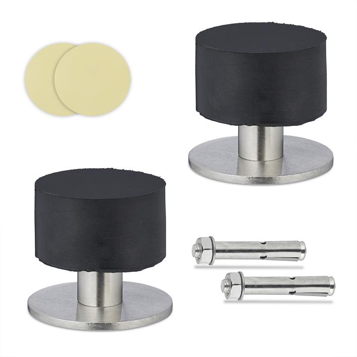 Produktbild Relaxdays 2x Türstopper (2 Stück, 4.5 x 4.5 x 4 cm)