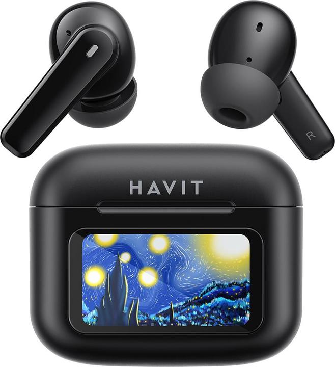 Image du produit Havit - Wireless Earbuds (TW956) - Bluetooth 5.4, with Microphone, TWS, ANC, Type-C, 500mAh - Black (5 h, Sans fil)