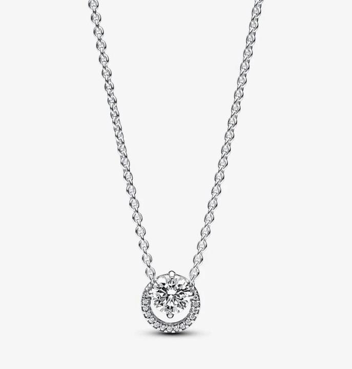 Immagine prodotto Pandora Collana aureola rotonda scintillante (Argento 925, 38 - 45 cm)