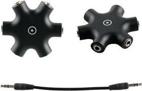 Actual product image Muvit Connect Hub Jack 3.5mm 5 Sorties Noir (0.13 m)