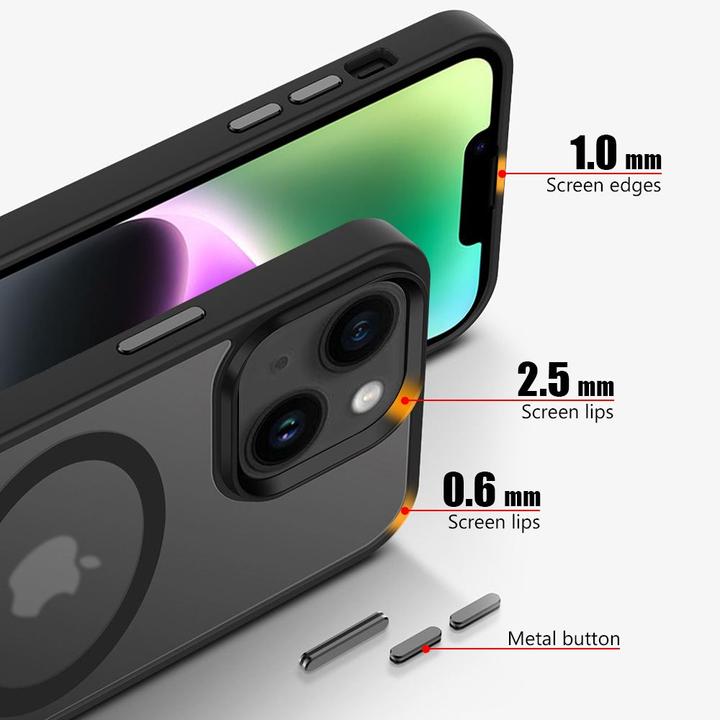 Produktbild Cadorabo Hülle für Apple iPhone 14 kompatibel mit MagSafe (Apple iPhone 14)