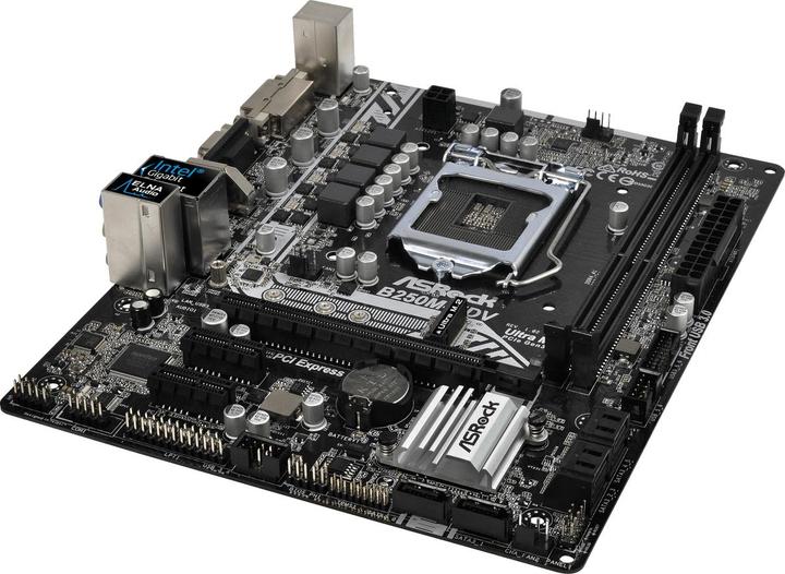 Produktbild AsRock B250M-HDV - Motherboard - micro ATX - LGA1151 Socket - B250 - USB 3.0 - Gigabit (LGA 1151, Intel B250, mATX)