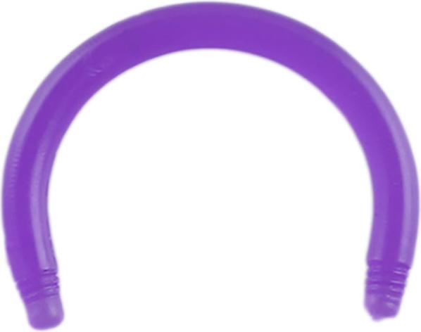 Star Piercing Circular Barbell-Stab violett (Acryl, ohne Messing)