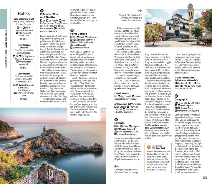 Nährwerte und Zutaten DK Vis a Vis Ligurien,Genua&Cinque 0 (Deutsch, DK Verlag Reise, 2024)